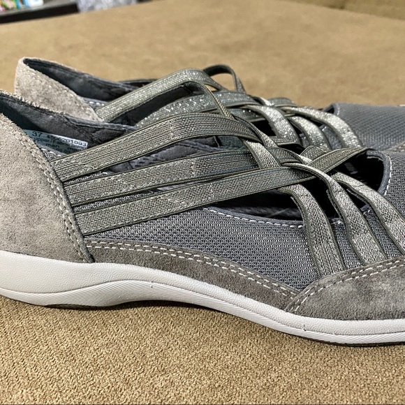 Dansko Hilde grey metallic slip on walking shoe - Picture 5 of 14